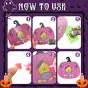 30 Pack Halloween Pumpkin Diamond Painting Greeting Cards Kits with Envelope Horror Halloween Diamond Art Cards Bulk DIY Postcard 5d Round Drill Art Craft for Adults Beginner