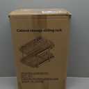 2-Tier Kitchen Cabinet,Pull Out Cabinet Organizer,Shelf and Drawer Organizer Slide Out Pantry Storaqe Basket in Multiple Sizes (12" W x21 D)