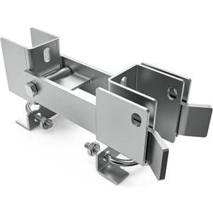 Chain Link Fence Double Gate Latch for 1-3/8" Gate Frame Residential Strong Arm Chain Link Fence Gate Latch Double Gate Latches for Metal Gates Swing Gates