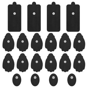 TENS Unit Electrode Pads NURSAL 20 Pack 3.5mm Snap EMS Replacement Pads for Electrotherapy Reuse More Than 30 Times, Compatible with MEDVICE,Belifu TENS Machine