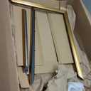 11x14 Gold Picture Frame, 2 Pack Ornate Vintage Picture Frames for Wall or Tabletop Display, 11 x 14 Photo Frame Gold with Real Glass, Display Poster 8x10 with Mat or 11x14 without Mat for Antique Dco