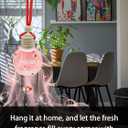 2 x Ikeda Car Air Freshener: Hanging Car Smell Air Freshener | 10ml Hanging Car Perfume | Long Lasting Fragrance | Strong Scents Diffuser for Auto Home (Strawberry)