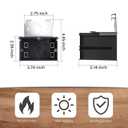 21 Cu in 1-Gang Adjustable Outlet Box, ETL Listed, 3-Pack