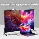 BlueAVS 8K HDMI 2.1 Fiber Optic Cable 15FT 48gbps 8K60Hz 4K120Hz Dynamic HDR eARC HDCP2.3 (RedHousing)