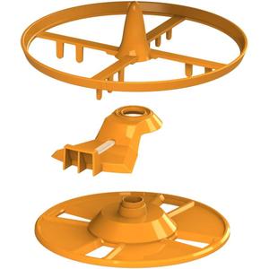 Baby Brezza Formula Pro Advanced Replacement Stirring Wheel, Locking Cover, and Measuring Wheel Set aka Orange Parts