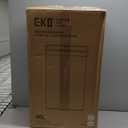 EKO Nova Sensor Trash Can, 21 Gallon/80 Liter Stainless Steel Rectangular Touchless Motion Sensor Trash Can, Matte Metallic