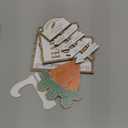 Jetec 12 Pcs Easter Tiered Tray Decor Wooden Carrot Patch Bunny Egg Tiered Tray Items Happy Easter Signs for Spring Home Farmhouse Rustic Kitchen Decorations (Wooden Bunny)