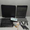 Cat Cage, 3-Tier DIY Catio Cat Enclosures, 24" x 16" x 36" Cat Playpen Indoor & Outdoor with Hammock, Detachable Metal Wire Kennel Cats Crate, 2x1x3 Exercise Place for 1-2 Cats/Kitten