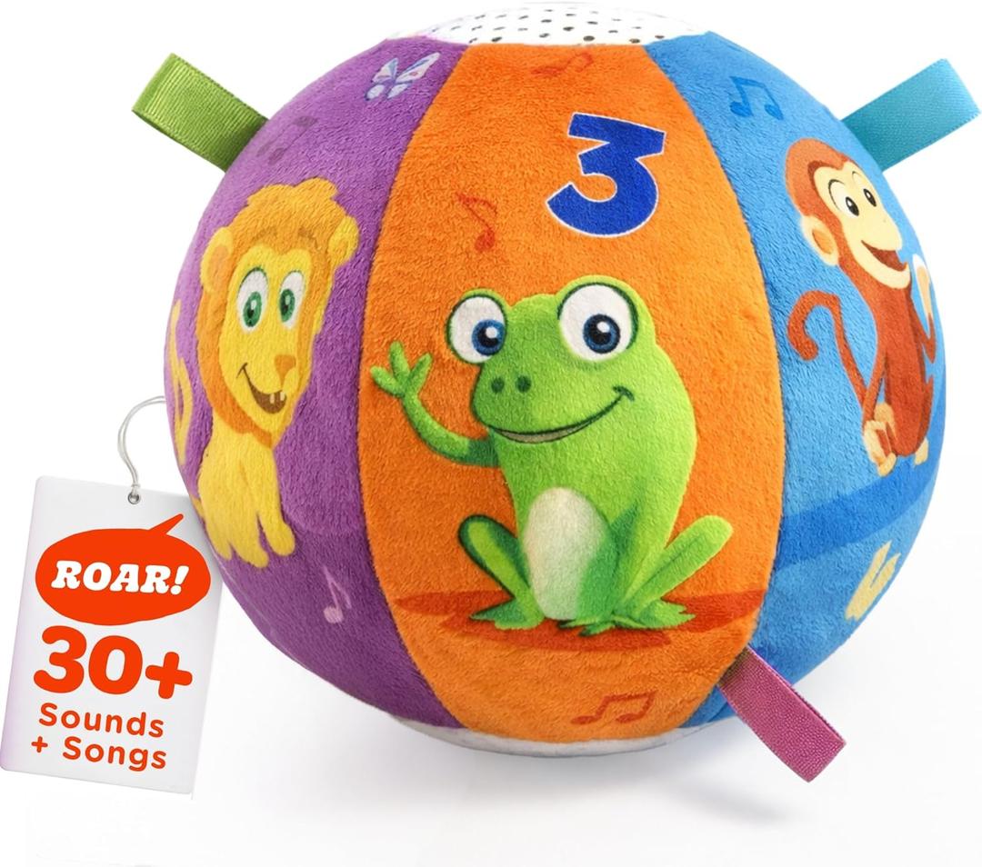 Move2Play, Interactive Baby Ball with 30+ Sounds & Songs | Toys for 1 Year Old Boys & Girls | Baby Toys 6-12+ Months | Musical Crawling Ball for Toddlers 1-3 | 1st Birthday Gift