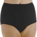 Wearever Women's Maximum Absorbency Incontinence Panty for Bladder Control - Washable, Reusable, Leak Proof Underwear for Women 600 ml - Single Panty (Black) (5X) (Fits Hip: 55-57")