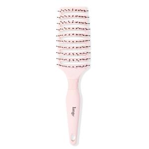 L'AngE HAIR Siena Flexi Curved Vented Hair Detangler | Nylon Bristle Brush for Tangles & Knots | Ideal for Men & Women | Vented for Airflow