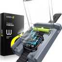 WSKEN 4 Pack Screen Protector for Apple Watch Ultra 3/Ultra 2/Ultra 49mm - [Zero Bubble] N0.1 Top Durable 9H+ HD Tempered Glass with Auto-alignment Box for iwatch 49mm,Easy Installation