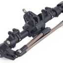 SCX10 II Axles Forward Transmission,Plastic Straight Front Axle with Metal Bevel Gear for 1/10 RC Crawler Axial SCX10 II 90046 47 RGT 86100 (Front Axle)