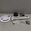 HITTI 10X Magnifier Esthetician Light, 2200 Lumens, Stepless Dimmable, 5 Wheel Rolling Base, LED Lighted Mag Lamp for Lash & Facials, Tattoo, Nail, Crafts, Sewing- White