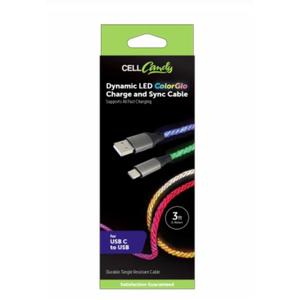 Cell Candy Dynamic LED ColorGlo Charge & Sync Cable