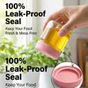 4 OZ Salad Dressing Jar 8 Pack, Airtight Leakproof Bulk Small Glass Sauce Jar with Lids, Reusable for Lunch Box, Bento, Travel & Meal Prep(4 OZ-8Pack)