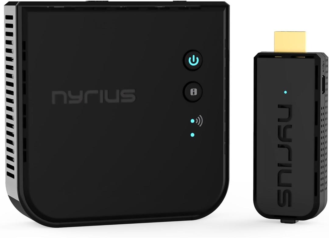 Aries Prime Wireless Video HDMI Transmitter & Receiver for Streaming HD 1080p 3D Video & Digital Audio from Laptop, PC, Cable, Netflix, YouTube, PS to HDTV/Projector (NPCS549)