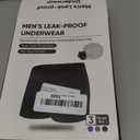 Incontinence Underwear for Men, 150ML Absorbent, Leak Proof Underwear for Men Comfortable Cotton Fabric, Comfortable and Breathable, Mens Incontinence Underwear Washable and Reusable (3PCS/Medium)