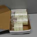 Homemory Flickering Flameless Candles with String Lights, Battery Operated Candles, Embedded String Lights LED Candles, Unbreakable Plexiglass Candle with Remote, Set of 3, Ivory White