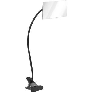 Acrylic Clamp On Security Mirror, Flexible Convex Cubicle Mirror for Personal Safety Anywhere Rectangle Adjustable for Desk