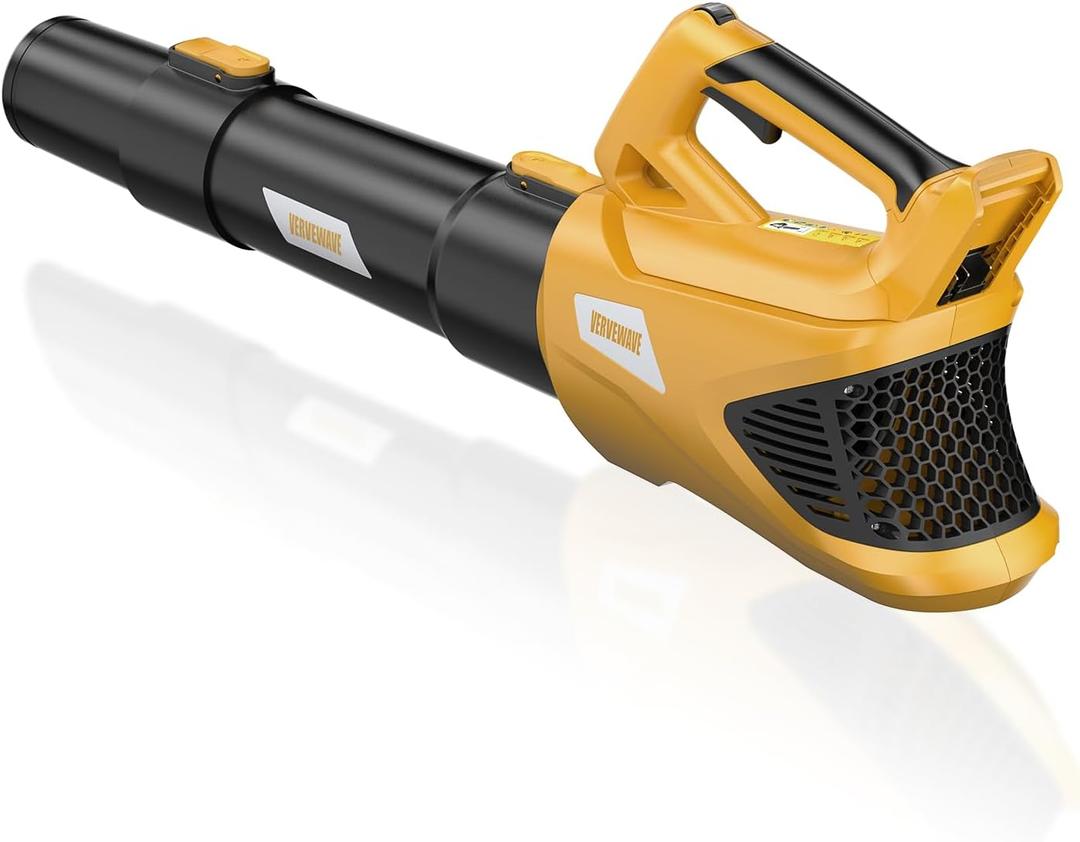 Cordless Leaf Blower for Dewalt 20V Max Battery (No Battery), Electric Blower Cordless Up to 500CFM with 5-Speed Mode, Powerful Leaf Blower for Lawn Care Dust/Snow Blowing (Tool Only) (Black)