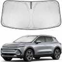 Windshield Sun Shade for Chevy Equinox EV 2025-2026 Sunshade Front Window Shade Custom Fit Equinox EV Accessories Sun Visor Foldable Shade Blocks UV Rays Accessories