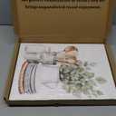 Doqueodas 3pcs Sage Green Kitchen Canvas Framed Wall Art Plant Farmhouse Style Utensils Images, Green Plant Minimalist Poster Print Suitable for Restaurant and Living Room Wall Decor 12x16 inch (Plant-based tableware)