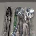 Serving Utensils Set for Partie, Silver Stainless Steel Metal Serveware Large Serving Spoons, Slotted Spoons, Forks, Tongs, Soup and Skimmer Spoon, Cake Server for Buffet, Catering, Entertaining 15pcs