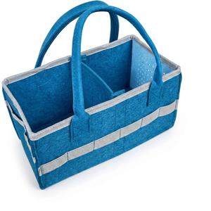 Carry Case Box Carry Case Box Storage Carrier with Handle & Side Net Pocket Carrying Bag for Starter Set Accessories Figures (Blue)