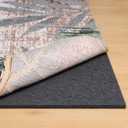 Rug Pad 9x12 Non Slip for Hardwood Floors, 1/8” Extra Thick Waterproof Felt Carpet Pad, Low Profile Underlay for Area Rugs, Safe for LVP & All Floor Finishes, Odorless & Soundproof