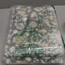 Uphome Boho Bathroom Rugs Green Vintage Bath Rugs Farmhouse Soft Shaggy Non Slip Bath Mat Machine Washable Distressed Floral Bath Mats for Bathroom Toilet Shower Sink, 20x32 inch