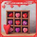 300 Pieces Valentine Day Heart Stress Balls 1.5 Inch Mini Stress Relief Balls Small Heart Shape Ball Kids Adults Wedding School Carnival Gift (Expression)