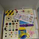 Hoarosall 23 in 1 Busy Board Montessori Toys for Toddler and 1-3 Year Old Boys and Girls, 30 Cm X 30 Cm X 3 Cm