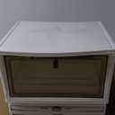 4 Tier Stackable Plastic Storage Bins with Lid and Wheels - 23 QT Closet Organizers and Storage, Foldable Storage Containers, Organization and Storage Boxes for Craft, Home, Pantry, Dorm,Yellow