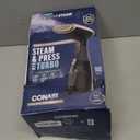 Conair Handheld Garment Steamer for Clothes, Turbo ExtremeSteam 1875W Fabric Steamer, Portable Handheld Design, Strong Penetrating Steam, Black