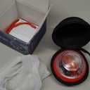 JIN BD Wrist Trainer Ball Auto-Start Wrist Strengthener Gyroscopic Forearm Exerciser Gyro Ball for Strengthen Arms, Fingers, Wrist Bones and Muscles with LED Light, Red