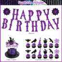 Wednesday Birthday Party Supplies, Cartoon Wednesday Family Party Favors, Cartoon Party Decorations Include Backdrop, Banner, Balloons, Cake Toppers