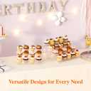 Lifewit Cupcake Stand, Perfume Cologne Organizer, Tool-Free Assembly, Display Riser, Spice Rack, Figurine Holder, Makeup Storage, Room Decor, Party Decorations, Clear, 12 3 Tier, 1 Pcs