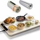Food Warming Mat Extra Large 36 x 15 Inch with Heat Resistant Pad, Adjustable 50–100°C, Up to 10-Hour Timer, Child Lock Safety, Fits Multiple Dishes for Family Dinners, Holidays & Parties