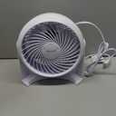 Honeywell TurboForce Air Circulator, Small Tabletop Fan, Quiet Personal Fan for Home or Office, 3 Speeds, 90 Degree Pivoting Head, White, HT-904