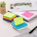 7 x (12 Pack) Pop-up Sticky Notes 3x3 in,Bright Colors Super Sticking Power Memo Pads, 6 Colors, Strong Adhesive