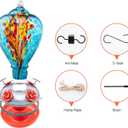 Muse Garden Hummingbird Feeders for Outdoors Hanging, Blown Glass Hummingbird Feeder Gifts for Women, Garden Decor Backyard Decor, Unique Gardening Gifts for Older Women, 34OZ, Comet