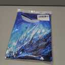 Funnycokid Boys Girls Shirts Graphic T-Shirt Neon Clothes Kids Novelty Youth Short Sleeve Animal Print Tees 4-16 Years (Blue)