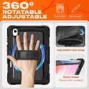 SEYMAC stock Case for Samsung Galaxy Tab S11 5G Tablet Case 11'' Protective with Screen Protector, Pen Holder, 360 Rotate Stand, Hand Strap, Shoulder Strap, Black1
