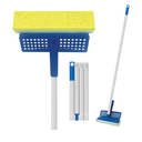 Squeeze Sponge Mop w/Poly Foam & a Natural Cellulose Layer, Absorbs and Wicks Moisture, Hard Surface Cleaner, Refillable, 9” Wide Head