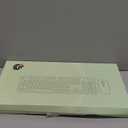 FOPETT Wireless Keyboard and Mouse Combo  2.4G FullSized Cute Colorful Mouse and Keyboard with 104 Round Keys Retro Typewriter Keyboard for Laptop/Windows/PC  Green Gradient