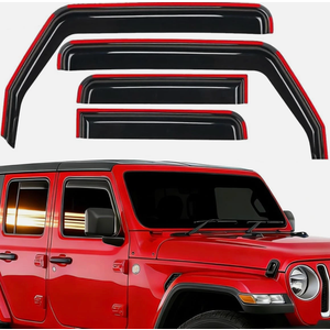 Window Rain Guards Fit for Jeep Wrangler JL/Jeep Gladiator 2018-2025