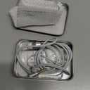 LUDOS OMNITONE Wired Earbuds in-Ear Headphones, Earphones with Microphone, 3.5 mm Jack Corded Ear Buds, Videoconference for iPhone, Samsung, Laptop, Kids, School Students - White