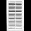 12" X 24 Steel Return Air Filter Grille for 1" Filter - Removable Face/Door - HVAC Duct Cover - Flat Stamped Face - White [Outer Dimensions: 14.5 X 25.75]