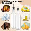 8 Pack 25 oz Syrup Bottle Plastic Long Neck Bottle with Stainless Steel Leakproof Tapered Spout Pourer and Cap Alcohol Juice Coffee Container for Home Bar Service Bartending Supplies